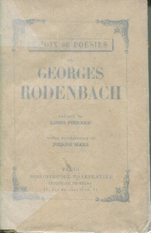  p Choix de poesies de Georges Rodenbach p p Rodenbach Georges p 