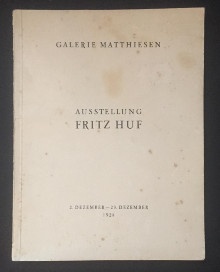  p Lettre A S du sculpteur p p p p Austellung b Fritz Huf b p p Galerie Matthiesen p p Berlin 1928 p p br p 