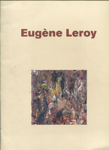 Eugene Leroy Peintures de 1997 Camus Renaud preface 