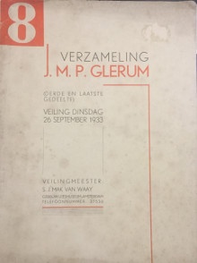  p Verzameling p p J M P Glerum p p Amsterdam 1933 p p Mak van Waay S J p 