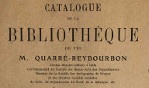 Quarré Reybourbon   Catalogue bibliothèque   Deuxième Partie   1908