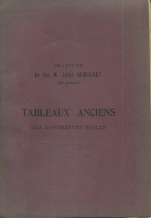 Collection de feu M Jules b Lenglart b de Lille Tableaux anciens des differentes ecoles 1902 br Dalligny Aug preface 