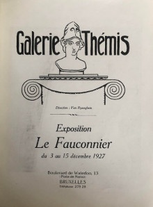  p Exposition p p Le Fauconnier p p Bruxelles p p 1927 p 