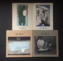 p Sima p p Galerie Le Point Cardinal p p Lot de 4 catalogues p