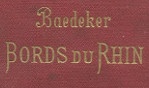 Allemagne   baedeker bords du Rhin 1900