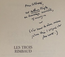  p Les Trois Rimbaud p p Noguez Dominique p 