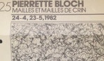 Bloch Pierrette   expo Namur 1982