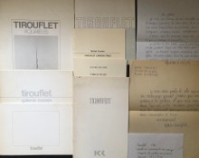  p Alain Tirouflet p p 7 catalogues reunis p p et 2 lettres autographes p p 1974 2006 p 