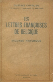  p Les lettres francaises de Belgique esquisse historique p p Charlier Gustave p 