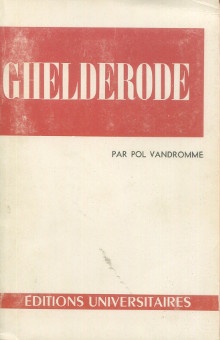 p Michel de Ghelderode p p Vandromme Pol p 