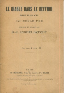  p Le Diable dans le beffroi ballet en un acte p p Inghelbrecht Desire Emile p 