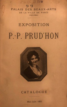  p Exposition p p P P Prud hon p p 1922 p p Palais des Beaux Arts p p de la Ville de Paris p p i Catalogue i p 