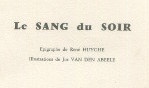 Looten Emmanuel   Le sang du soir
