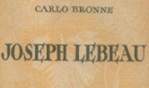 Bronne Carlo   Joseph Lebeau