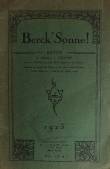 p i Berck Sonne i p p revue p p Berck Plage 1923 p p de Monsieur b J Ollivon b p p p p br p