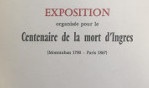 Ingres   exposition 1967 Montauban