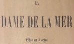 Ibsen   La dame de la mer  broché