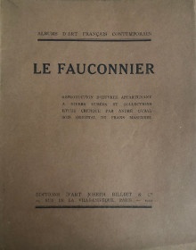 p Le Fauconnier p p etude critique p p par Andre Gybal p p bois original p p de Frans Masereel p