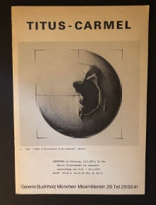  p Titus Carmel p p Galerie Buchholz p p Munich 1973 p 