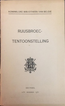  p Ruusbroec Tentoonstelling p p Tourneur Victor p 