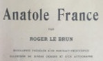 France Anatole   Roger Le Brun