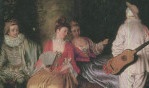 Watteau Antoine   La leçon de musique
