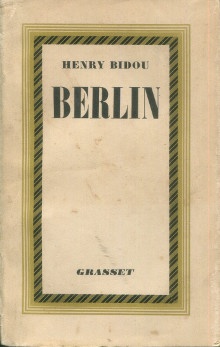  p Berlin p p Bidou Henri p 
