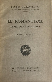  p Le Romantisme defini par i Le Globe i p p Trahard Pierre p 