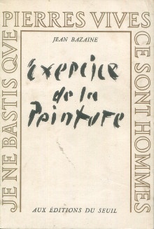 p Exercice de la peinture p p Bazaine Jean p