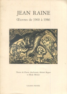  p Jean Raine OEuvres de 1960 a 1986 p p Alechinsky Pierre i et i Ragon Michel p 