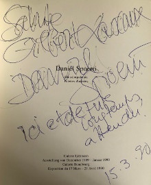  p Daniel Spoerri p p i Kuntlerpaletten i p p Palettes d artistes p p Bale Paris 1990 p 