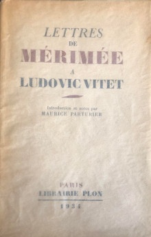  p Lettres de p p Merimee p p a p p Ludovic Vitet p p i introduction et notes par i p p Maurice Parturier p p  p 