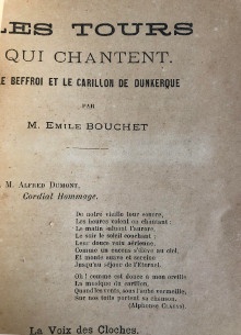  p Les tours qui chantent p p Le Beffroi et le Carillon p p de Dunkerque p p par Emile Bouchet p 