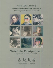 p France Leplat 1895 1953 p p Madeleine Berly Vlaminck 1896 1953 p p i Deux regards de femmes modernes i p p Buisson Sylvie p