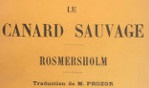 Ibsen   Le Canard sauvage