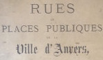Anvers   Historique rues   Augustin Thys   1873