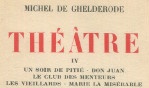 Ghelderode michel de   Théâtre IV