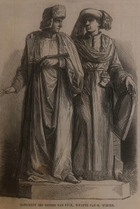  p Monument des Freres Van Eyck p p par M Wiener p p gravure 1864 p 