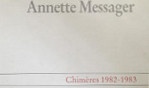 Messager Anne   Chimères   exposition Calais 1982