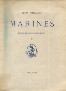  p Marines II dessins de Boris Mestchersky Envoi a b Felix Labisse b p p Gantillon Simon p 