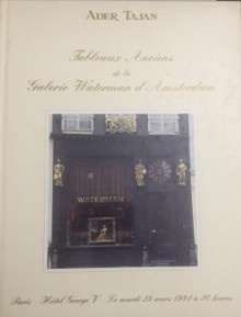  p Tableaux anciens p p de la p p Galerie Waterman d Amsterdam p p Paris 1994 p p Ader Tajan p 