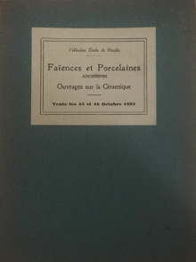  p Collection Emile de Ricqles p p Faiences et Porcelaines anciennes p p Ouvrages sur la Ceramique p p p p Collection Emile de Ricqles p p i 2e vente i p p Objets d Art anciens p p Ceramique de la Chine p p Sieges meubles anciens p p 1931 p p Pape Edouard expert p 