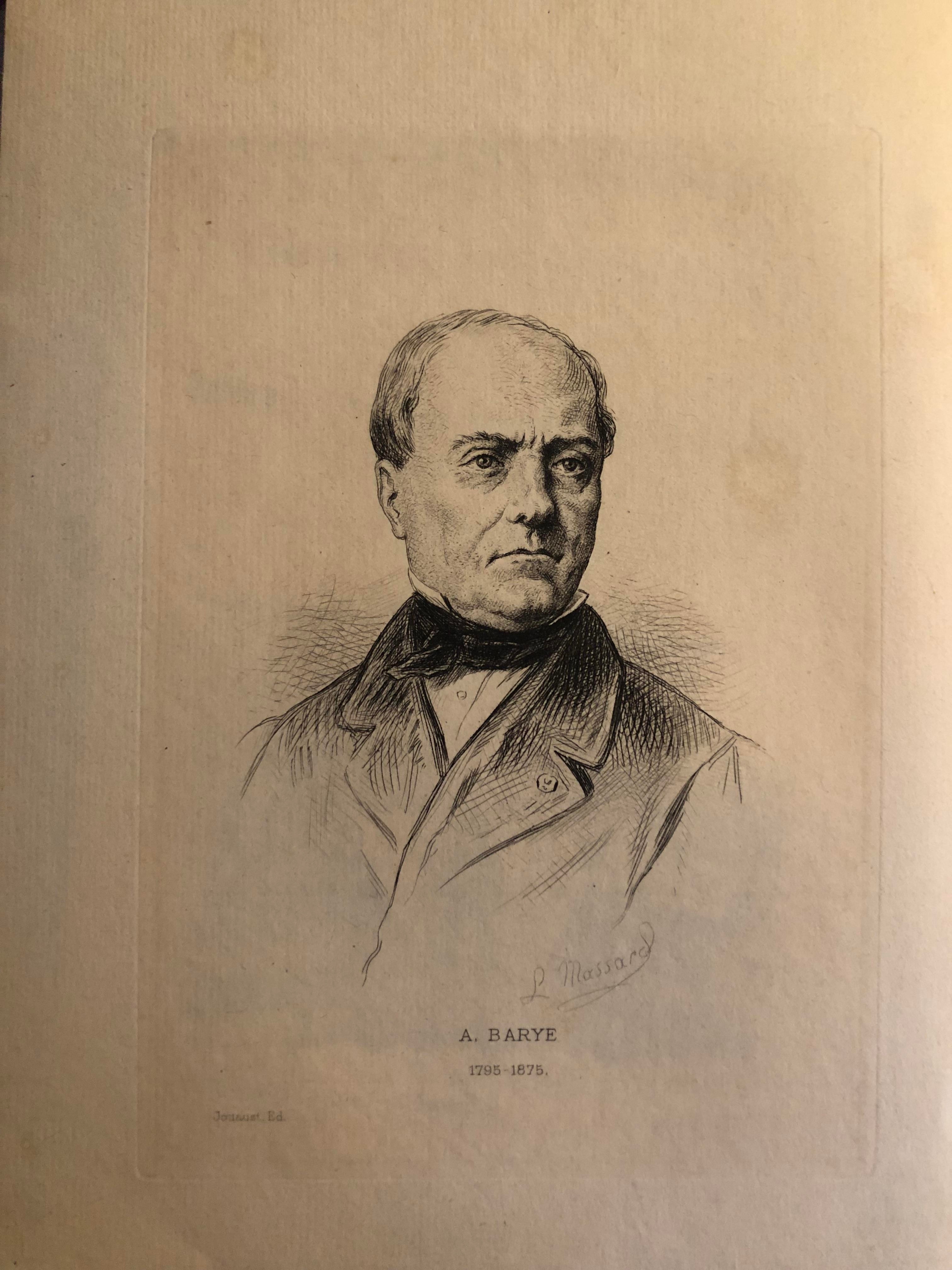  p Antoine Barye p p Portrait grave p p par L Massard p 