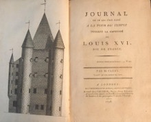  p Journal de ce qui s est passe a la tour du Temple pendant la captivite de Louis XVI Roi de France p p Clery valet de chambre du Roi p 