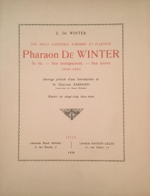  p Pharaon de Winter 1849 1924 p p Sa vie Son enseignement Son oeuvre p p De Winter Zephyr p 