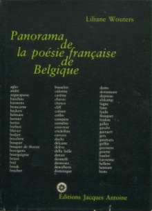  p Panorama de la poesie francaise de Belgique p p Wouters Liliane p 
