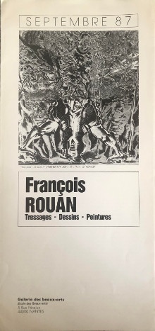  p Francois Rouan p p Tressages Dessins Peintures p p Nantes 1987 p 