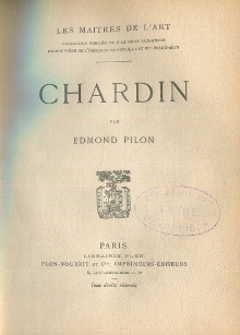p Chardin p p Pilon Edmond p