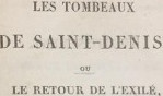 Fontanes   Les tombeaux de Saint Denis 1817