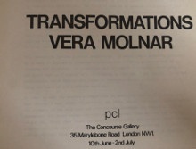  p Vera Molnar p p Transformations p p i avec un envoi A S i p p i enrichi d un dessin i p 